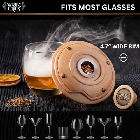 Smoky Crafts stainless steel mesh close-up preventing ash and protecting drink clarity