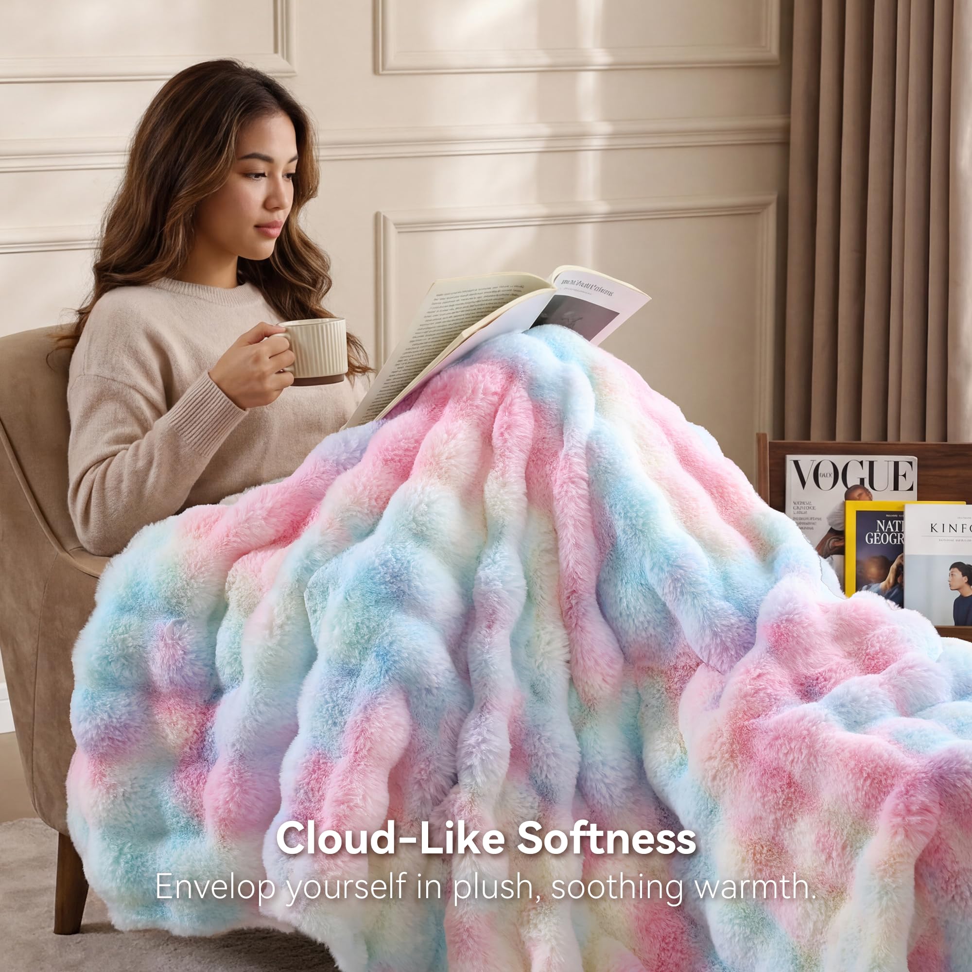Smoofy close-up bubble texture highlighting plush tactile surface and visual depth