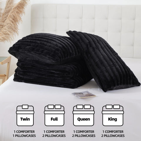 Smoofy comforter folded to show compact storage and easy care convenience