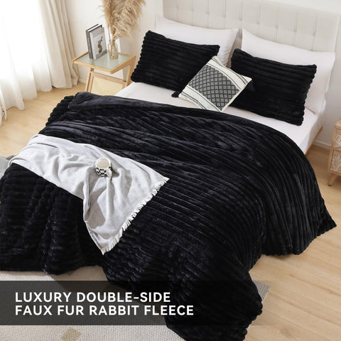 Smoofy comforter styled on a bed illustrating cozy bedroom decor and visual impact