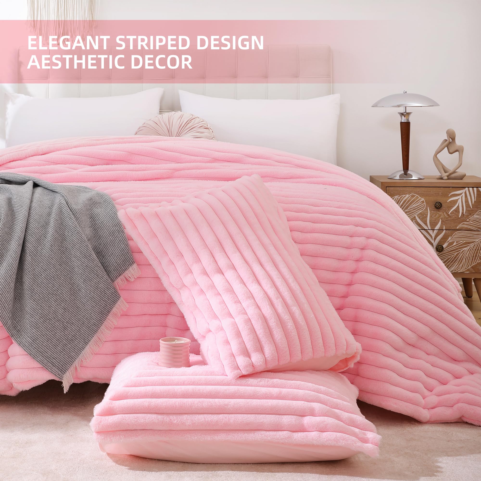 Smoofy reversible micro-mink side silky surface for cool, smooth comfort