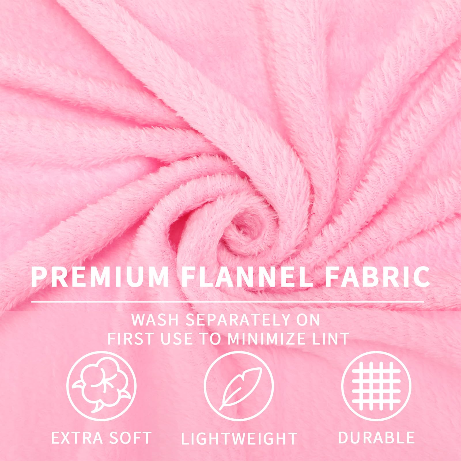 SmoothNovelty folded blankets stacked neatly demonstrating compact storage and convenience