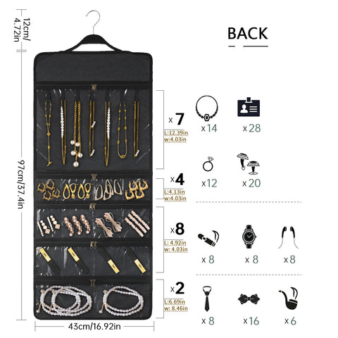 SMRITI hung in closet lifestyle showing space-saving organization benefit