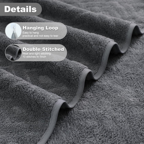 Smuge bath towel close-up of microfiber texture for ultra-soft feel and fast absorbency