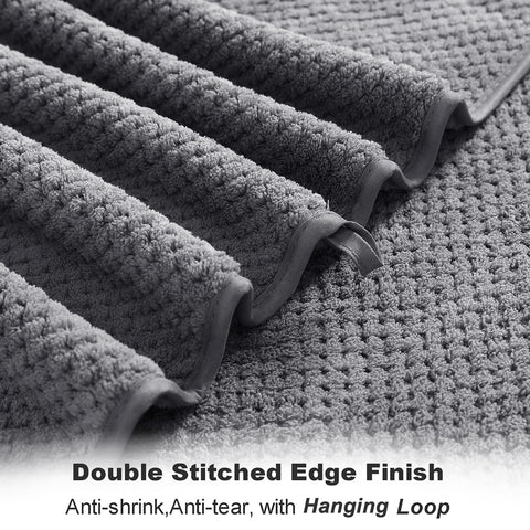 Smuge stack of folded sheets in closet showing space-saving and neat storage benefit