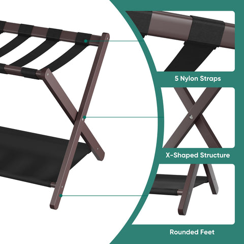 Smuxee lower polyester shelf closeup offering extra storage for shoes and bags