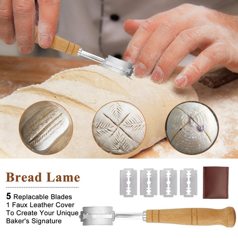 SnailDigit scoring lame and two dough scrapers displayed for precise scoring and clean handling