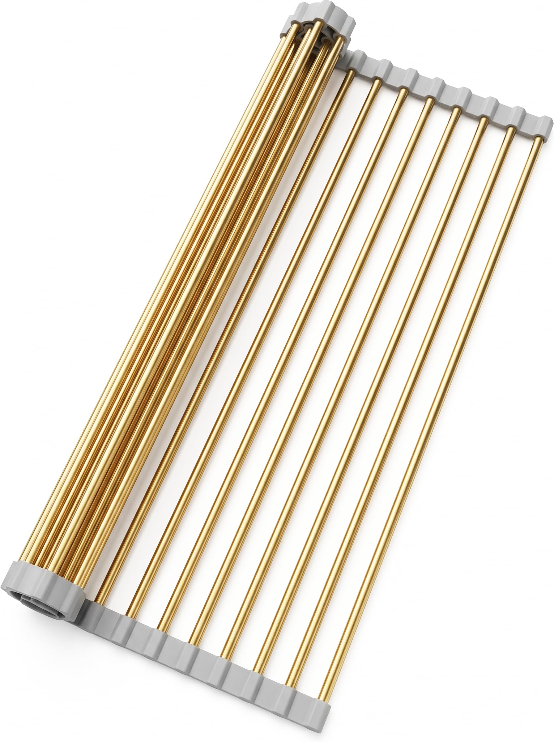 Snailhouse gold rack front view showing elegant finish and space-saving benefit