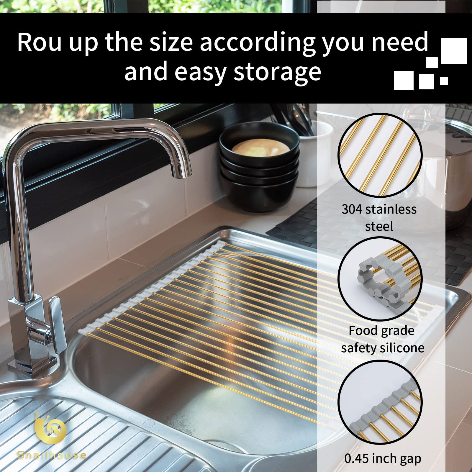 Snailhouse rolled-up cylinder demonstrating compact storage and easy stowaway