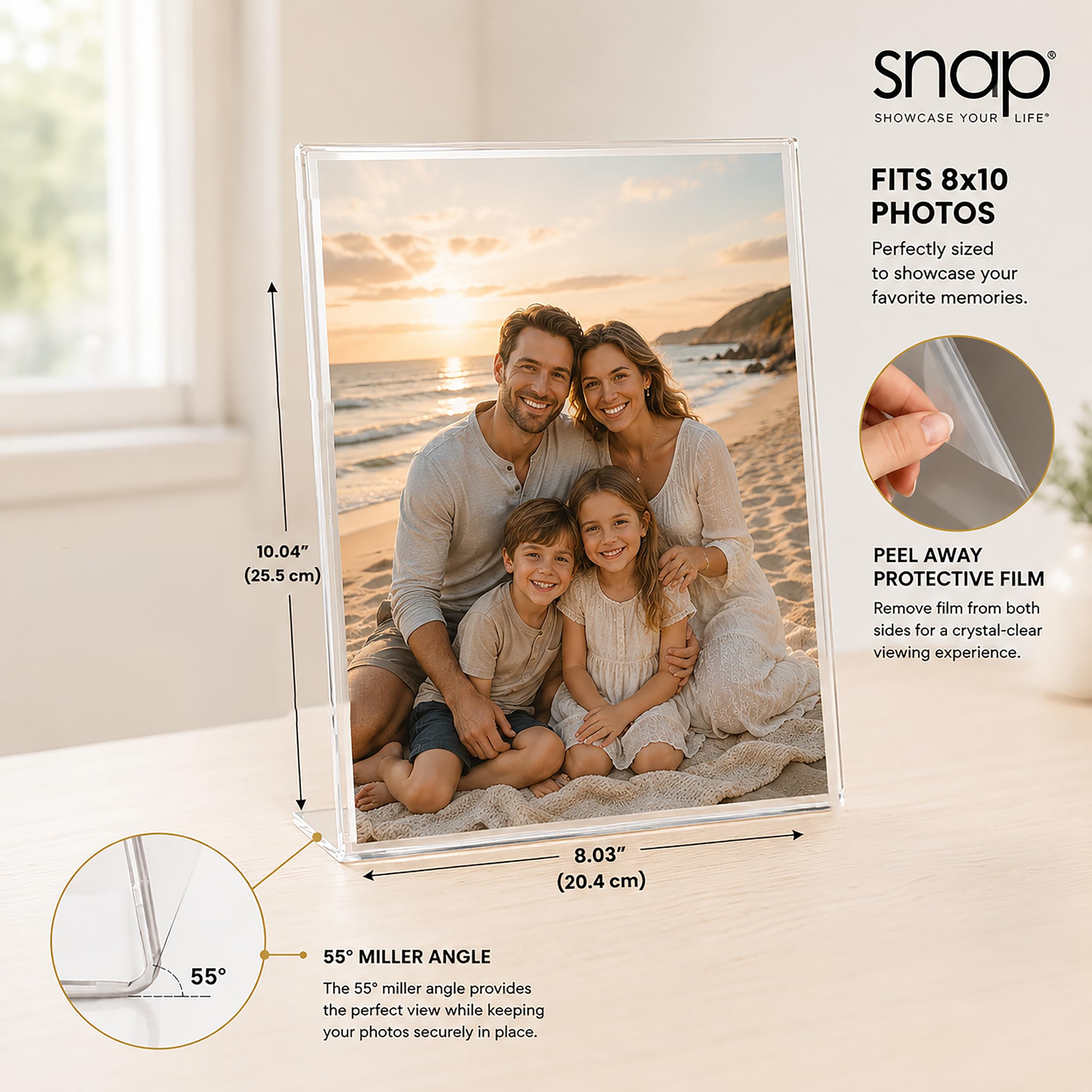 Snap landscape orientation used for signage showing easy rotation