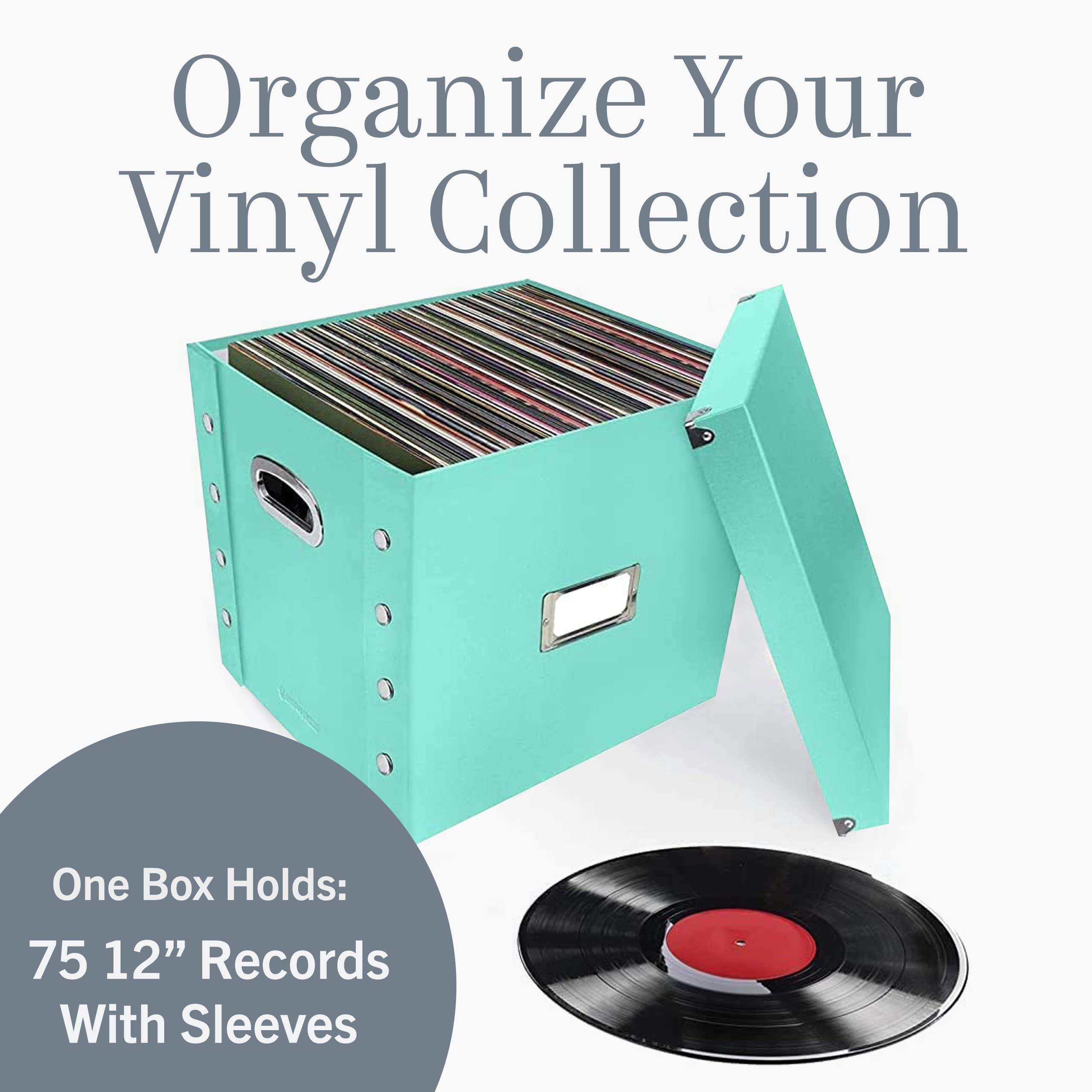 Snap-N-Store interior packed with 12-inch records for tidy album protection