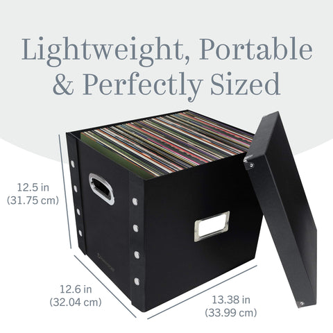 Snap-N-Store placed by turntable portraying attractive storage and quick access