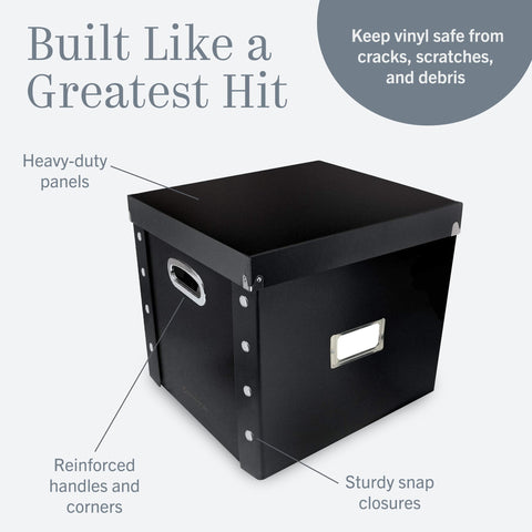 Snap-N-Store side profile stacked crates saving space and enabling neat organization