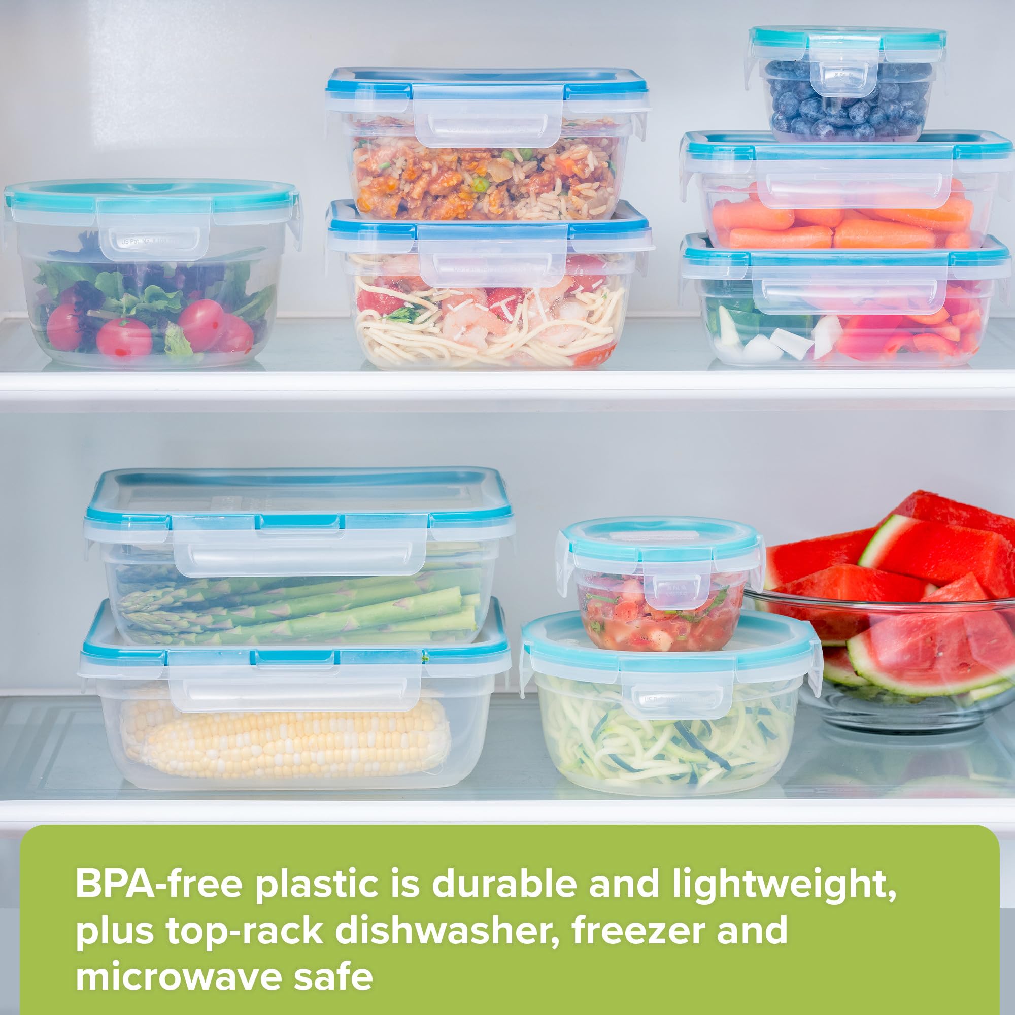 Snapware containers on kitchen table demonstrating everyday use and convenience