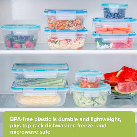 Snapware containers on kitchen table demonstrating everyday use and convenience