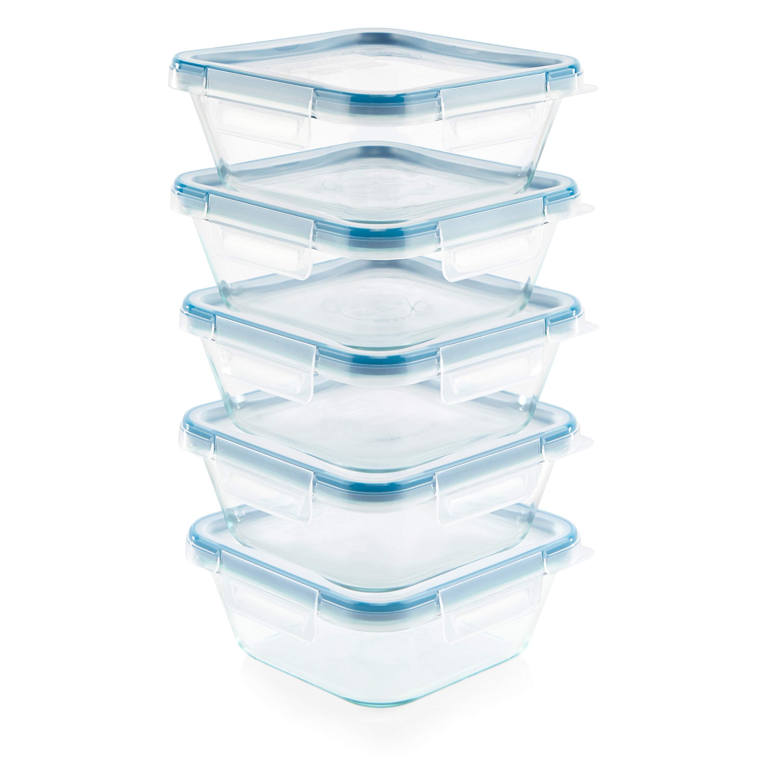 Snapware stacked containers in fridge saving space and organizing