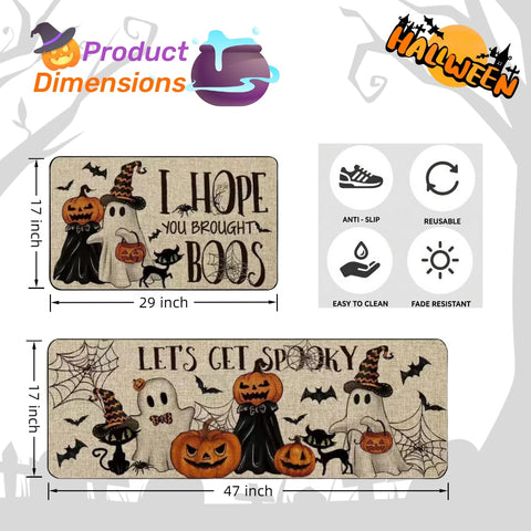Snazzikid close-up of polyester felt print highlighting crisp Halloween designs and easy-clean surface