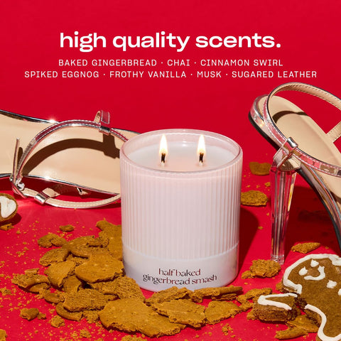 Snif candle with full melt pool producing strong scent throw and consistent burn