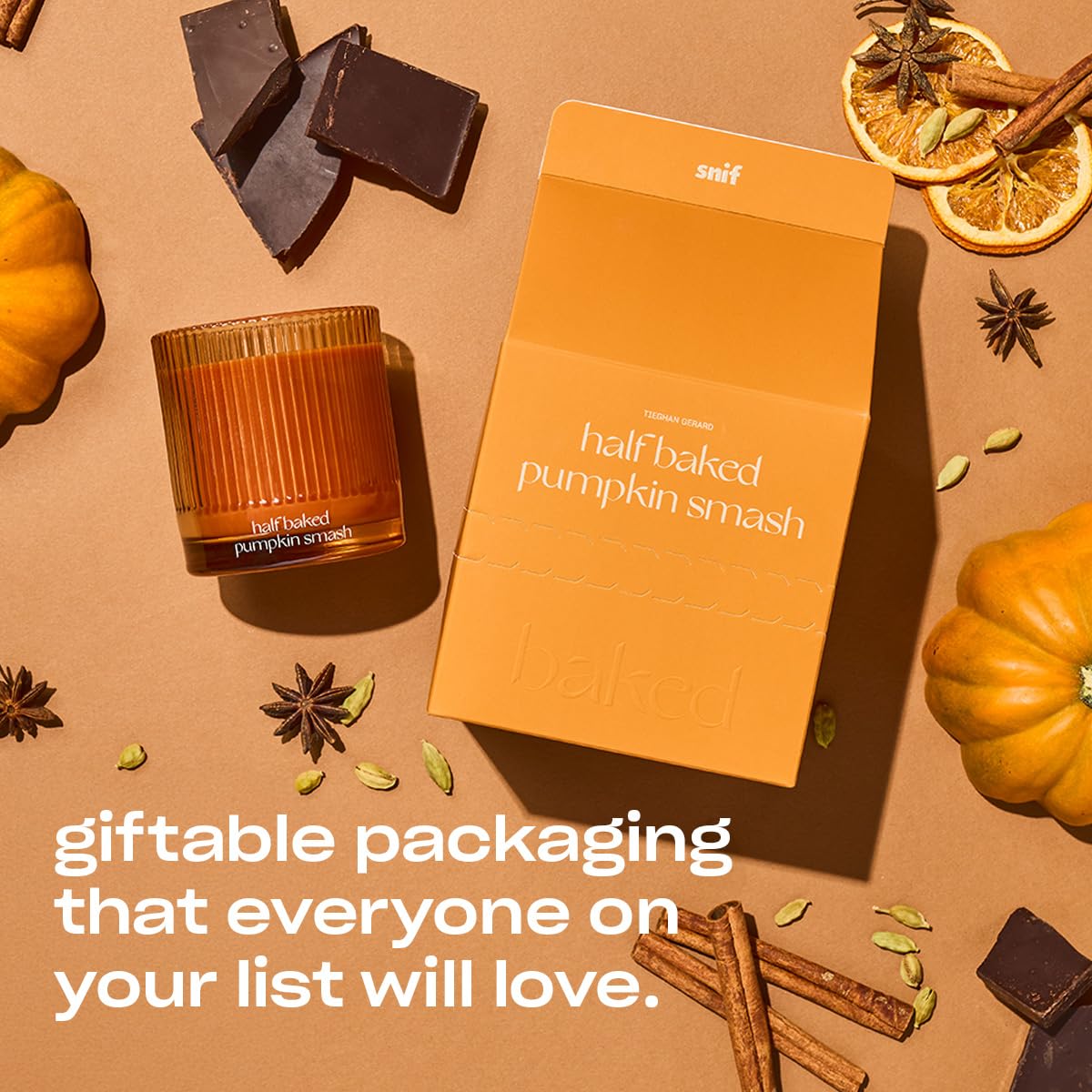 Snif lifestyle scene in kitchen conveying inviting pumpkin fragrance benefits