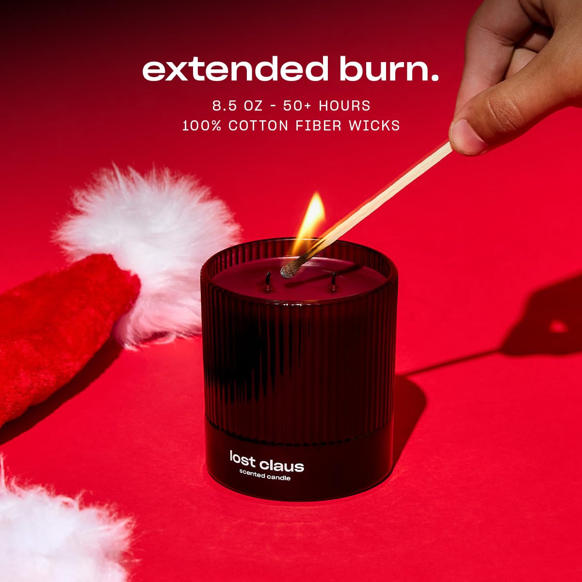 Snif Lost Claus burning in living room creating warm festive atmosphere