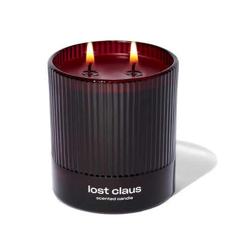 Snif Lost Claus jar label close-up highlighting scent notes and quality