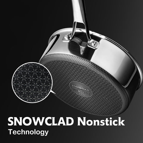 SNOWCLAD pan in kitchen lifestyle showing versatile stovetop-to-oven convenience