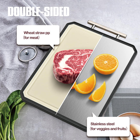 SNOWCLAD wheat-straw PP board texture close-up showing gentle surface that protects knives