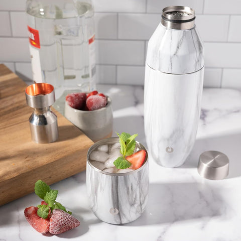 SNOWFOX integrated base detail protecting table surfaces and reducing condensation