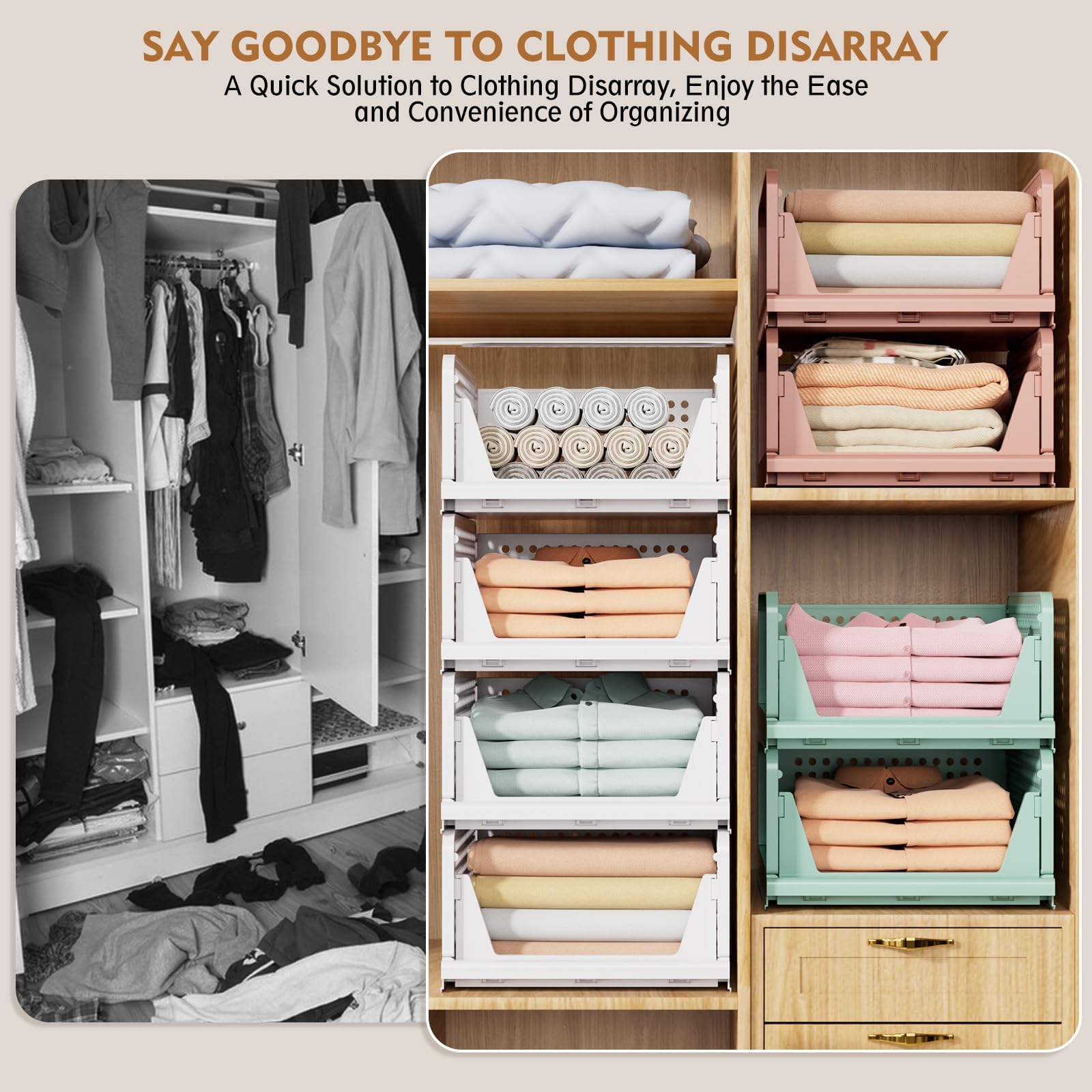 SNSLXH lifestyle scene in bedroom showing neat everyday storage