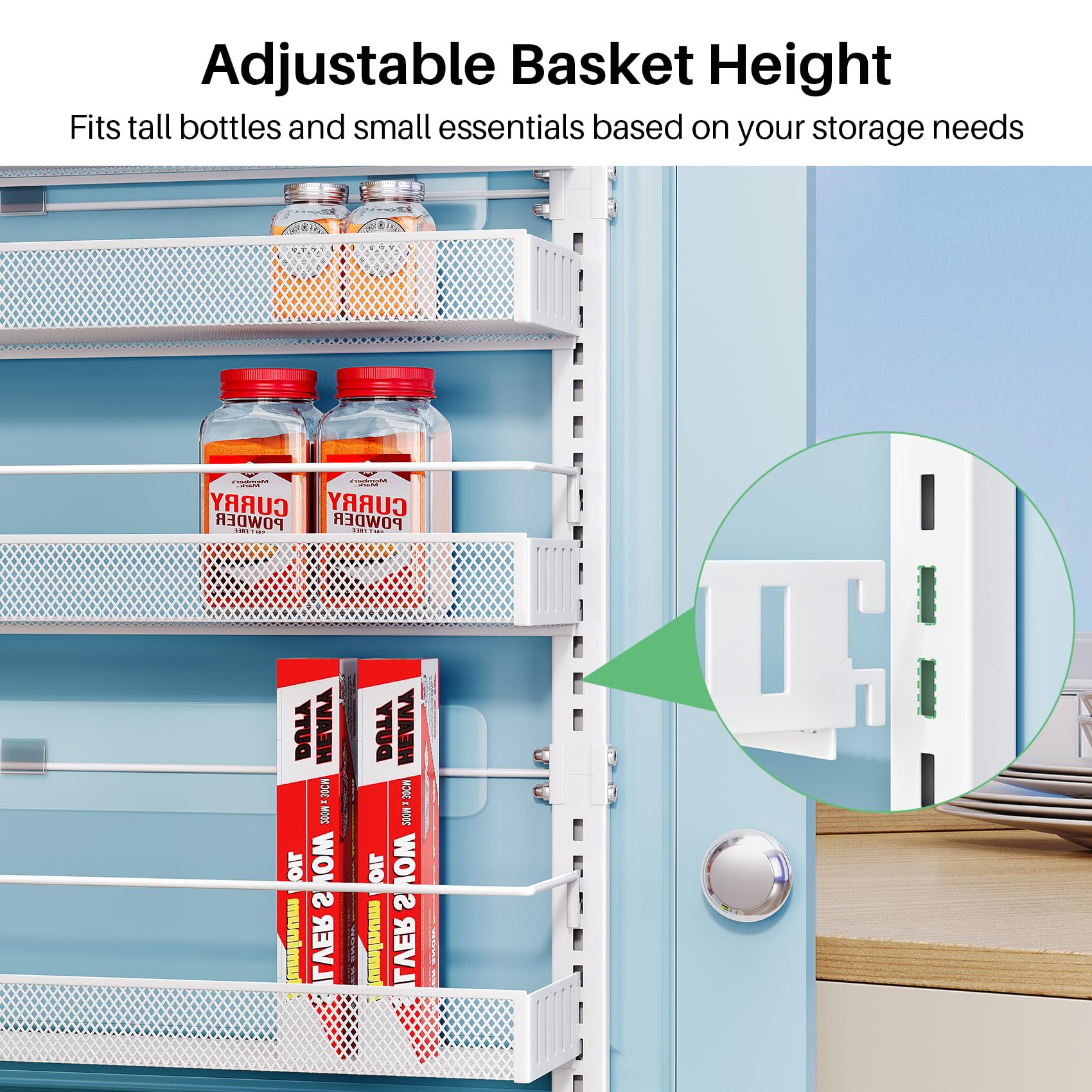 SNTD adjustable top hook fitting various door thicknesses for stability