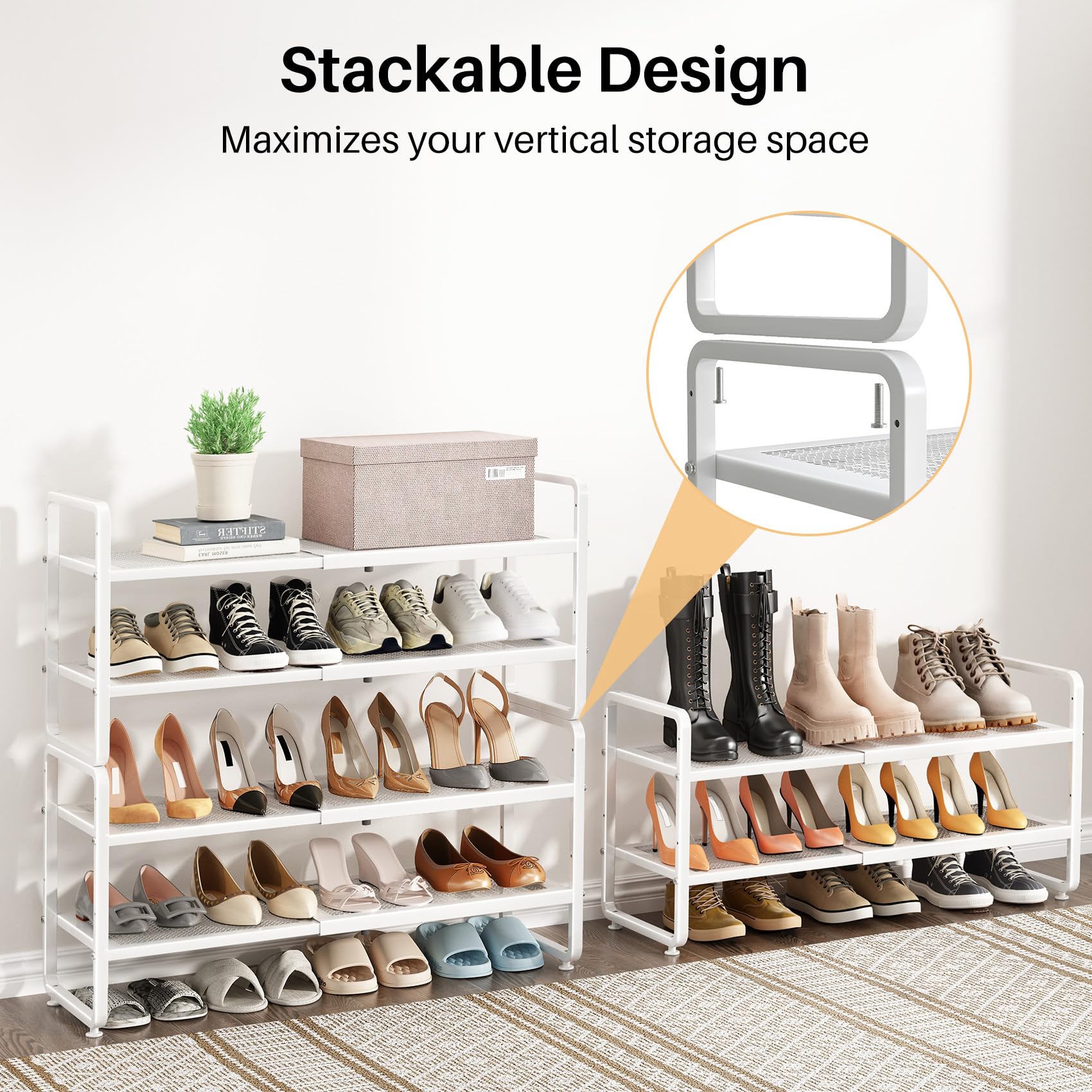 SNTD in an entryway lifestyle scene providing tidy arrival-zone organization