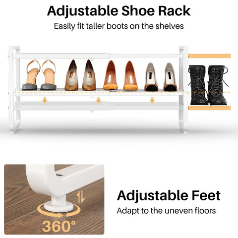 SNTD used in garage showing durable metal rack keeping footwear off floor