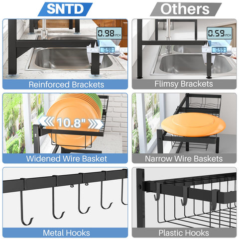SNTD glassware and knife holder showing secure vertical storage for safety