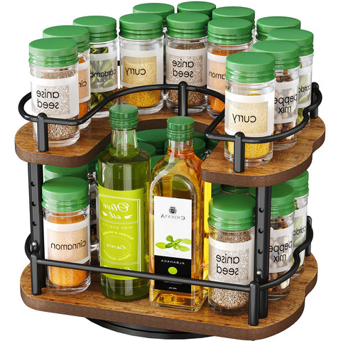 SNTD on kitchen counter styled for tidy spice display and access