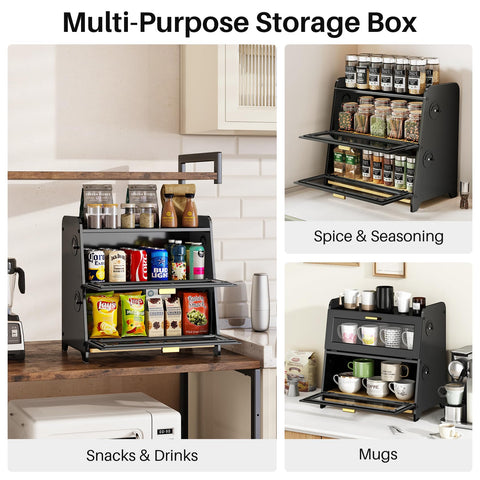 SNTD lifestyle image on kitchen counter showing organized, clutter-free benefit