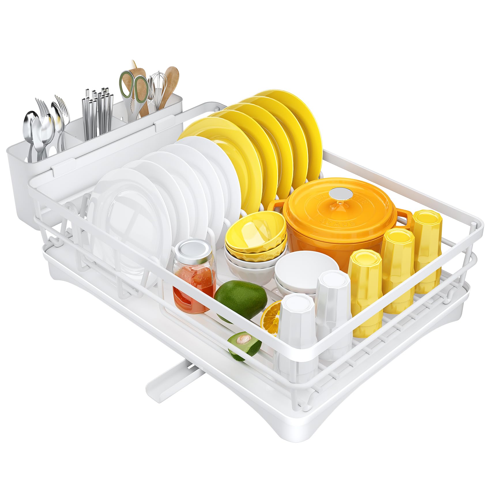 SNTD on a kitchen counter in use showing neat countertop and practical storage benefit