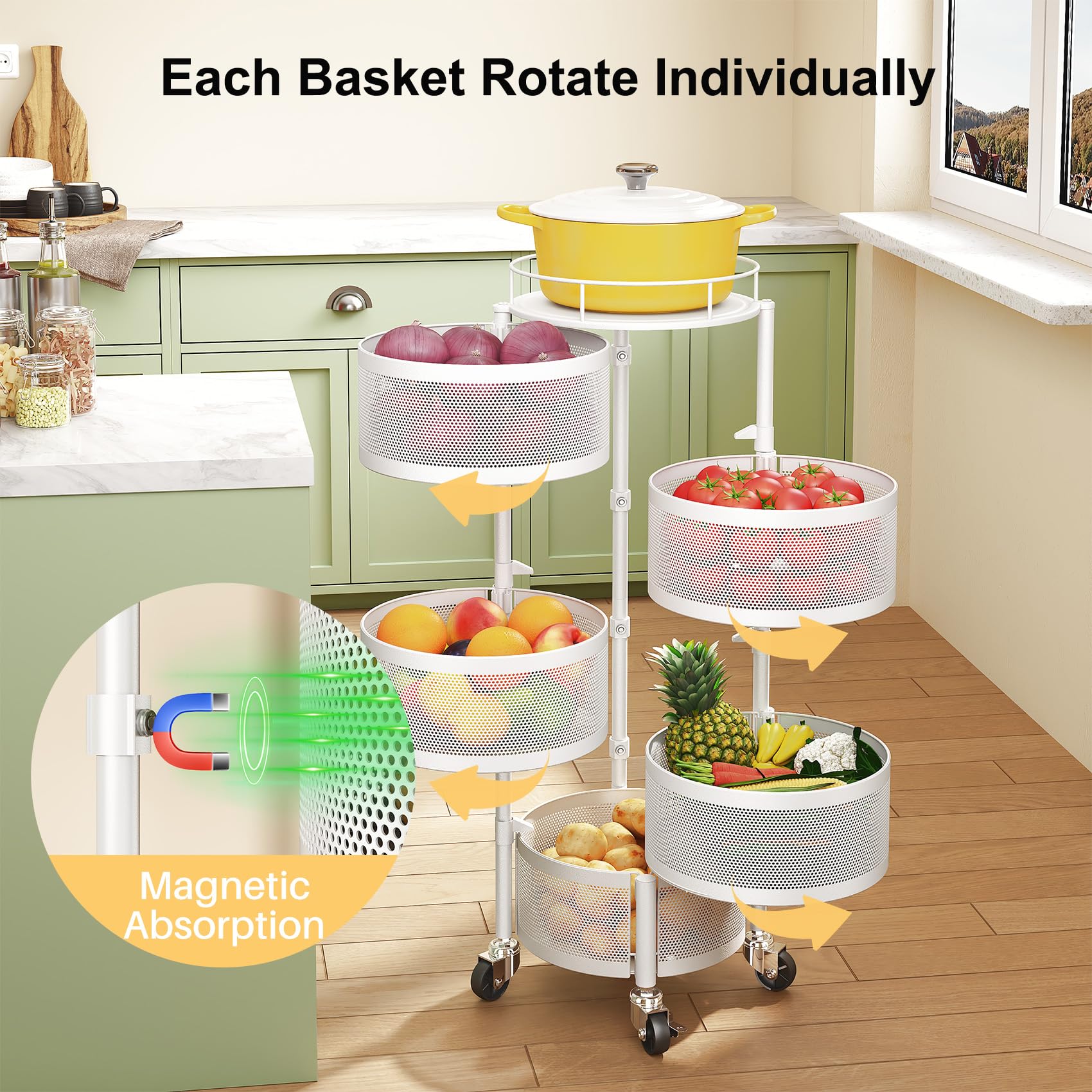 SNTD mesh basket detail highlighting breathability for produce