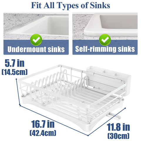 SNTD rack loaded with plates and glasses showing secure upright drying benefit