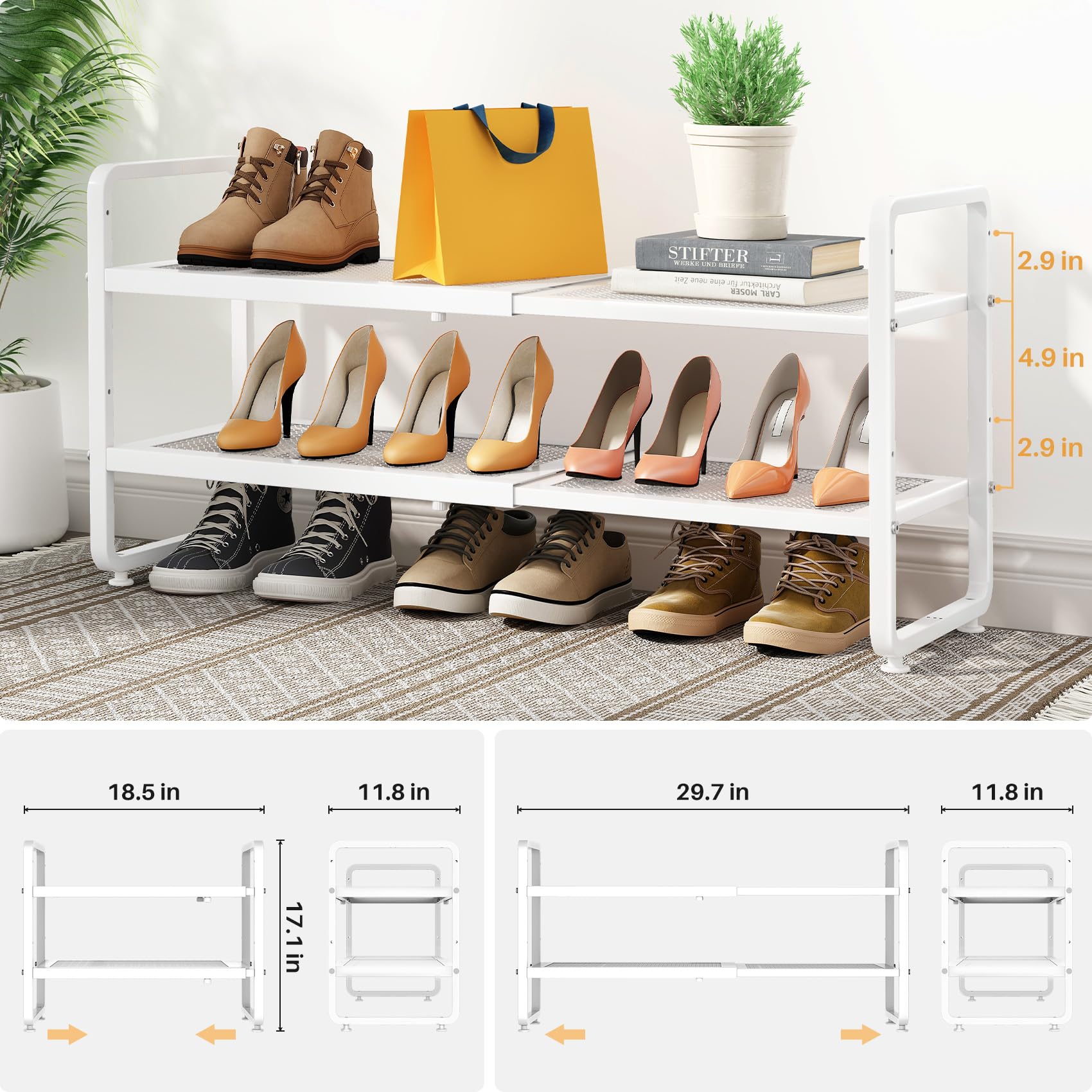 SNTD side profile showing expanded width to fit wider spaces and improve capacity