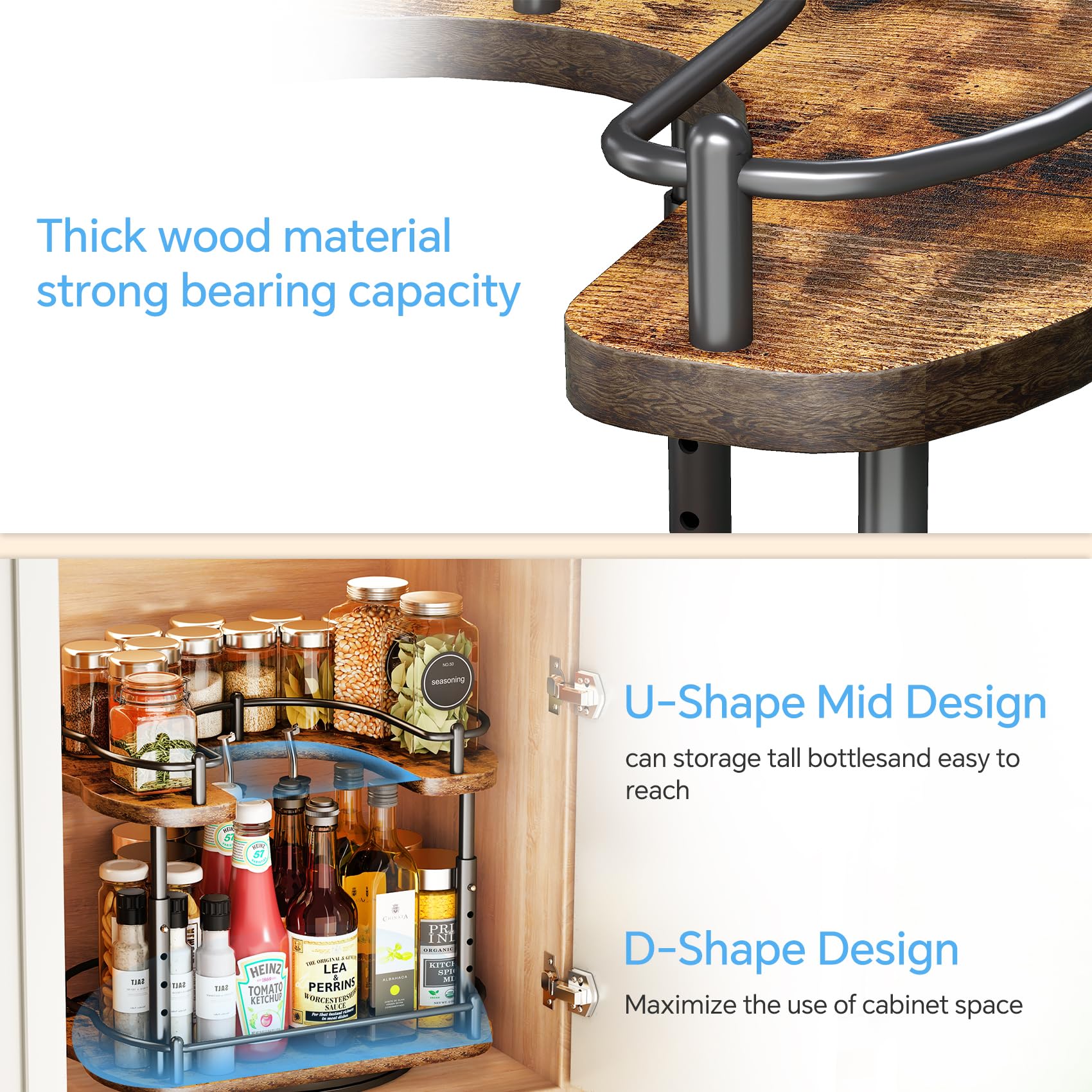 SNTD vintage-style lifestyle kitchen scene conveys stylish organization benefit