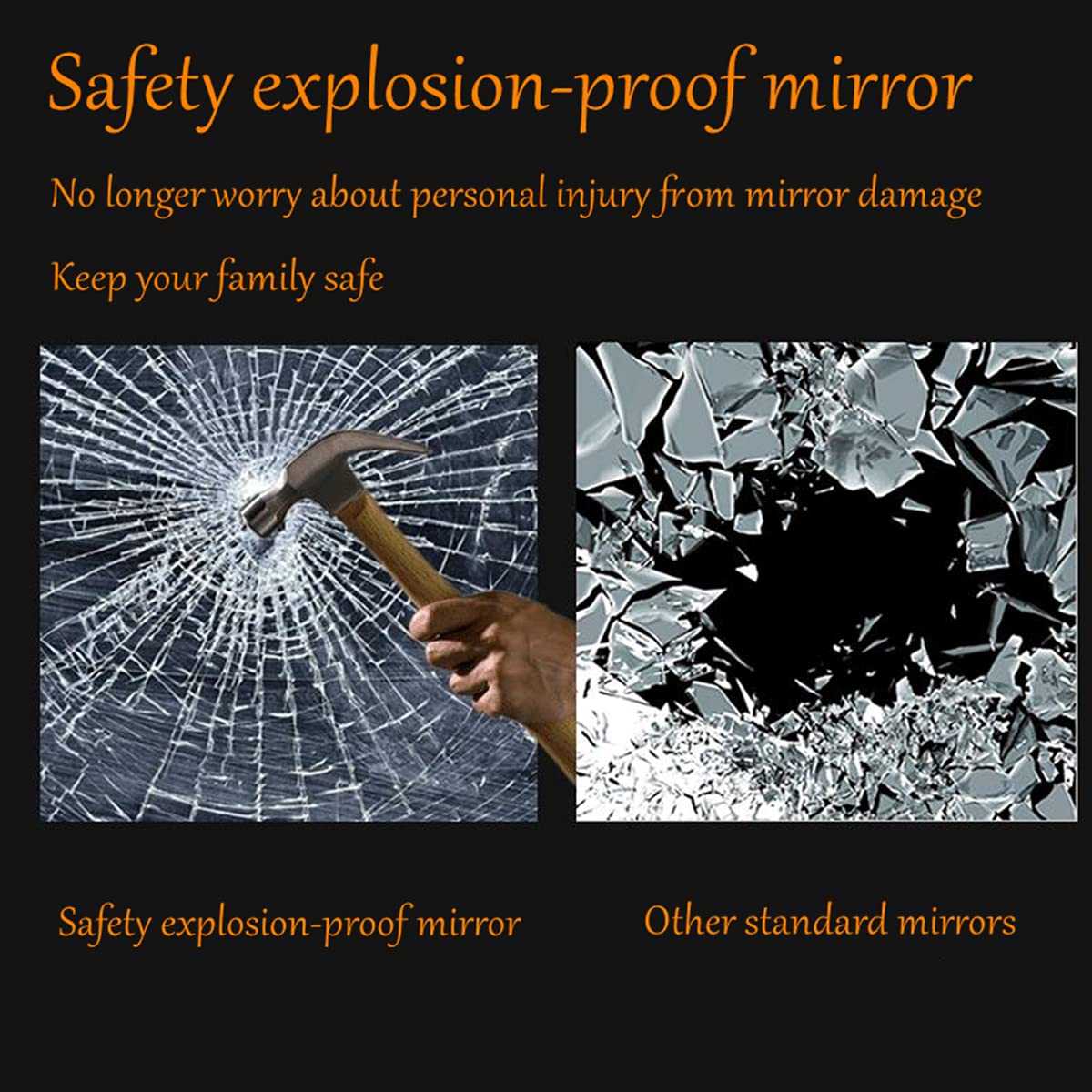 SNUGACE packaged mirror with included mounting hardware for easy install