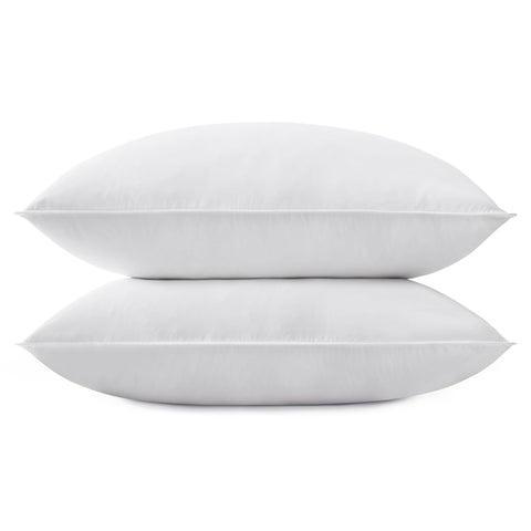SNUG&COZY front packaging view showing two pillows and clear branding benefit durable comfort