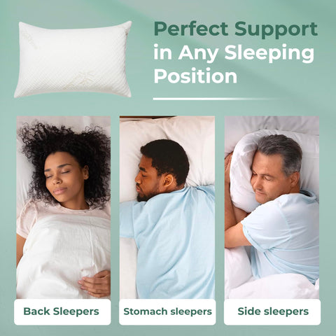 Snuggle-Pedic back sleeper profile illustrating lumbar and cervical support