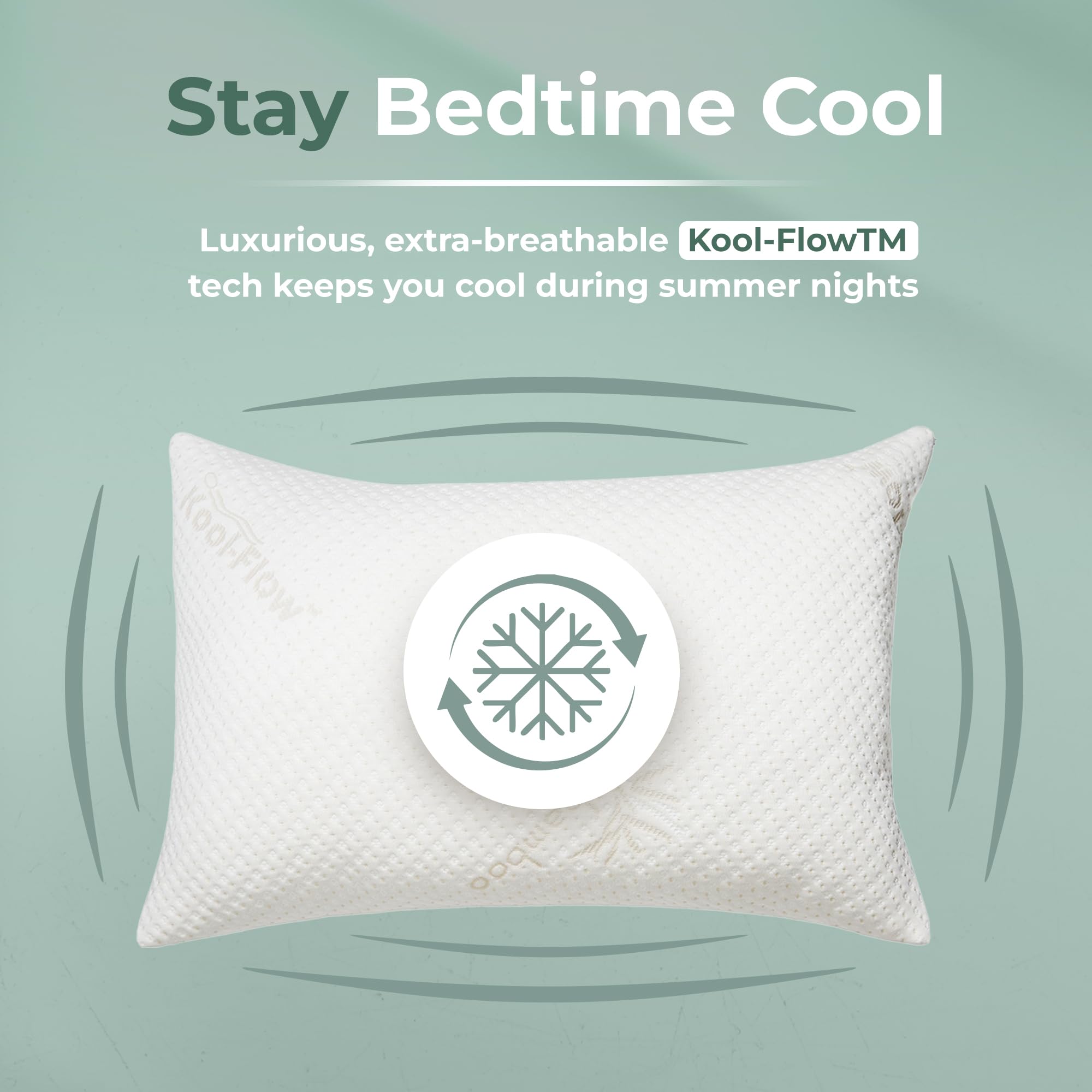 Snuggle-Pedic side-sleep support showing proper neck alignment benefit