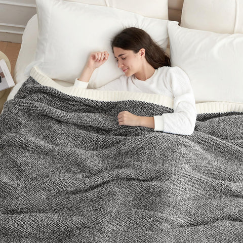 Snuggle Sac bed layered styling draped over bed for decorative warmth and visual depth