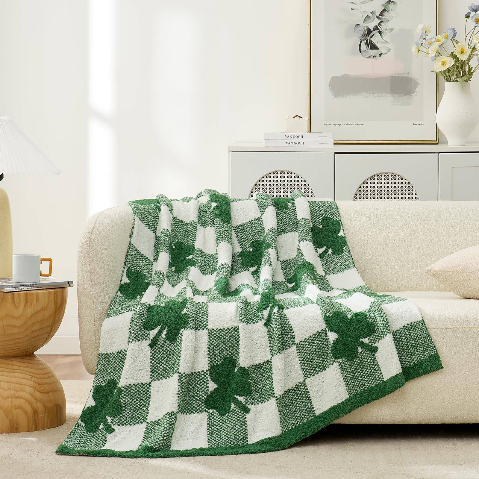 Snuggle Sac blanket draped on couch showing comfort and seasonal decoration benefit