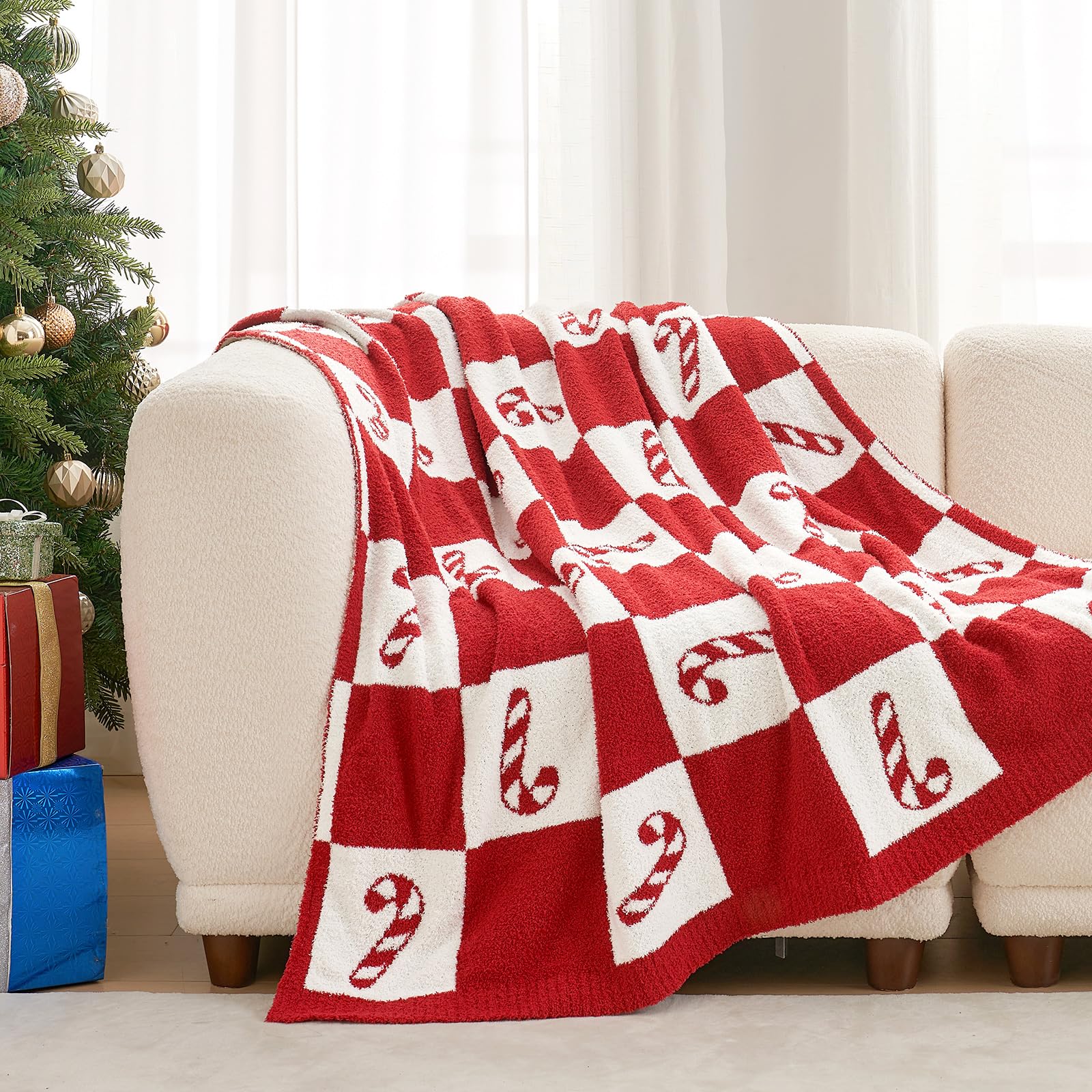 Snuggle Sac detail on gingerbread motif showing pattern clarity and seasonal charm