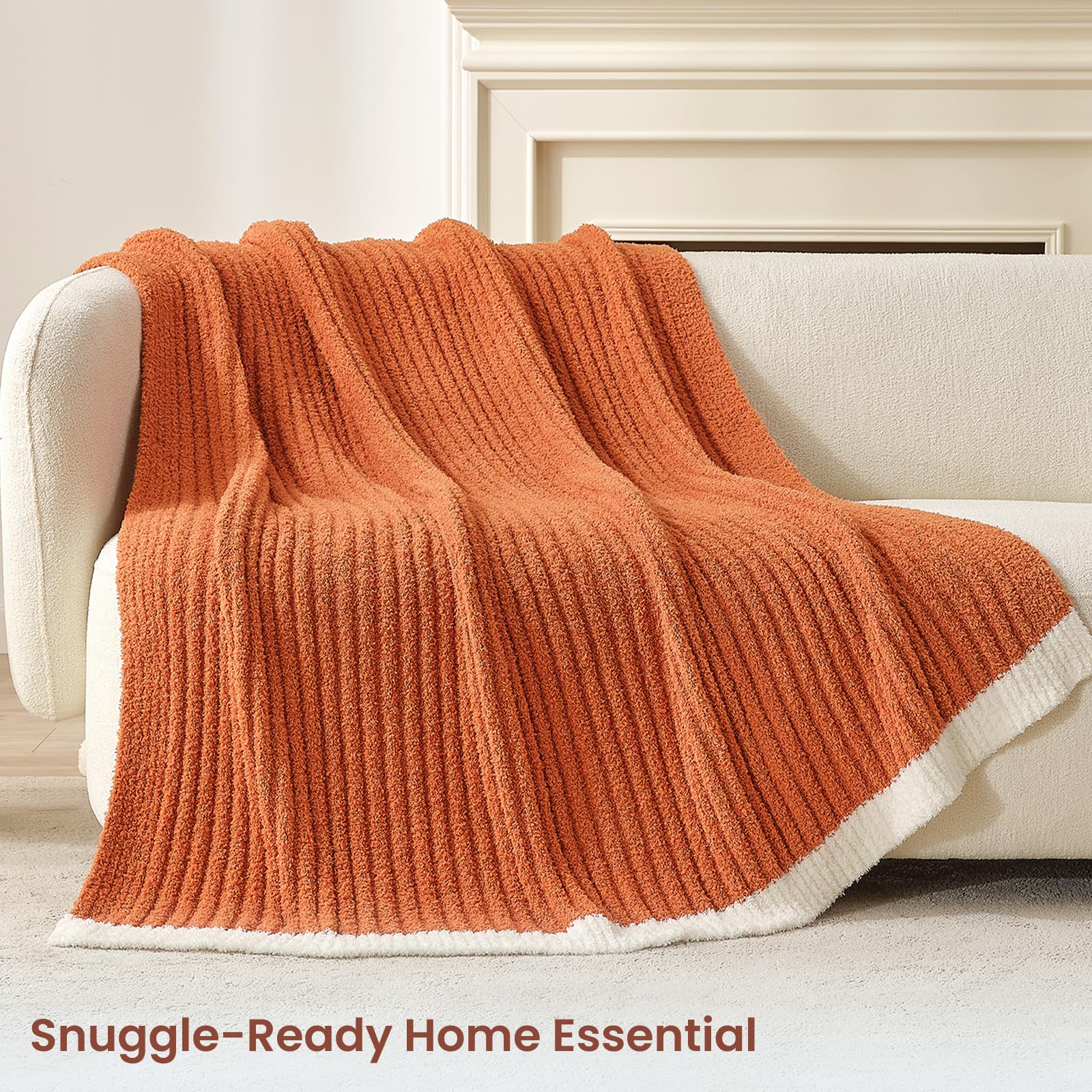 Snuggle Sac close-up of ribbed microfiber knit highlighting plush texture and comfort