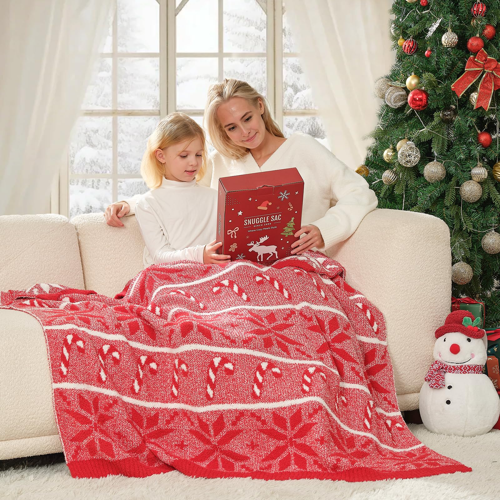 Snuggle Sac blanket folded in premium gift packaging ready for gifting