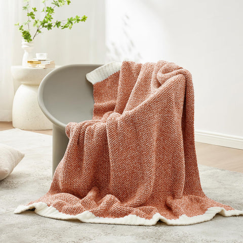 Snuggle Sac folded on bed showing oversized 50x70 scale